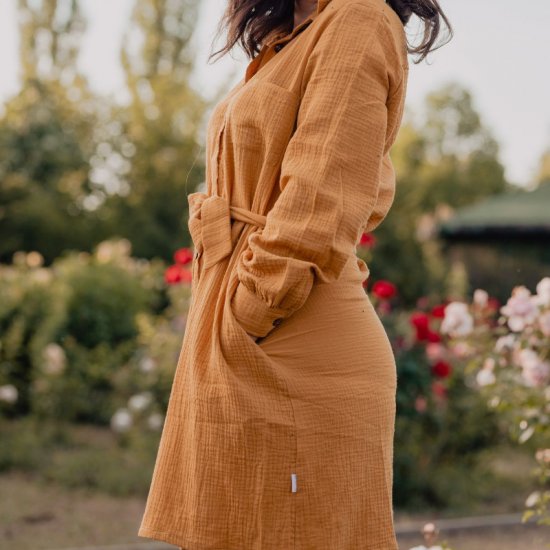Rochie camasa pentru femei din muselina (4)