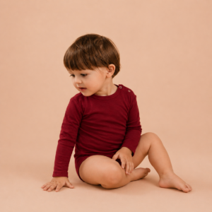 Body cu mânecă lungă din Tencel extrafin pentru copii