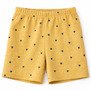 Pantaloni scurți copii din bumbac organic pointelle