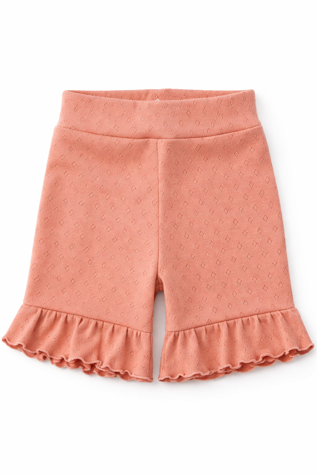 pantaloni scurti cu volanase pointelle