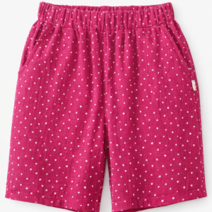 Pantaloni scurti cu buzunare din muselină organică pentru copii