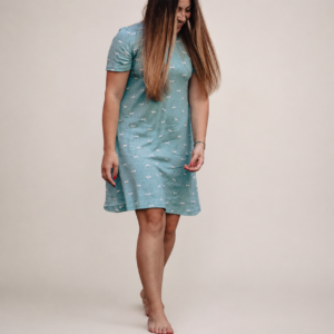 Rochie de noapte damă din bumbac organic pointelle Melissas