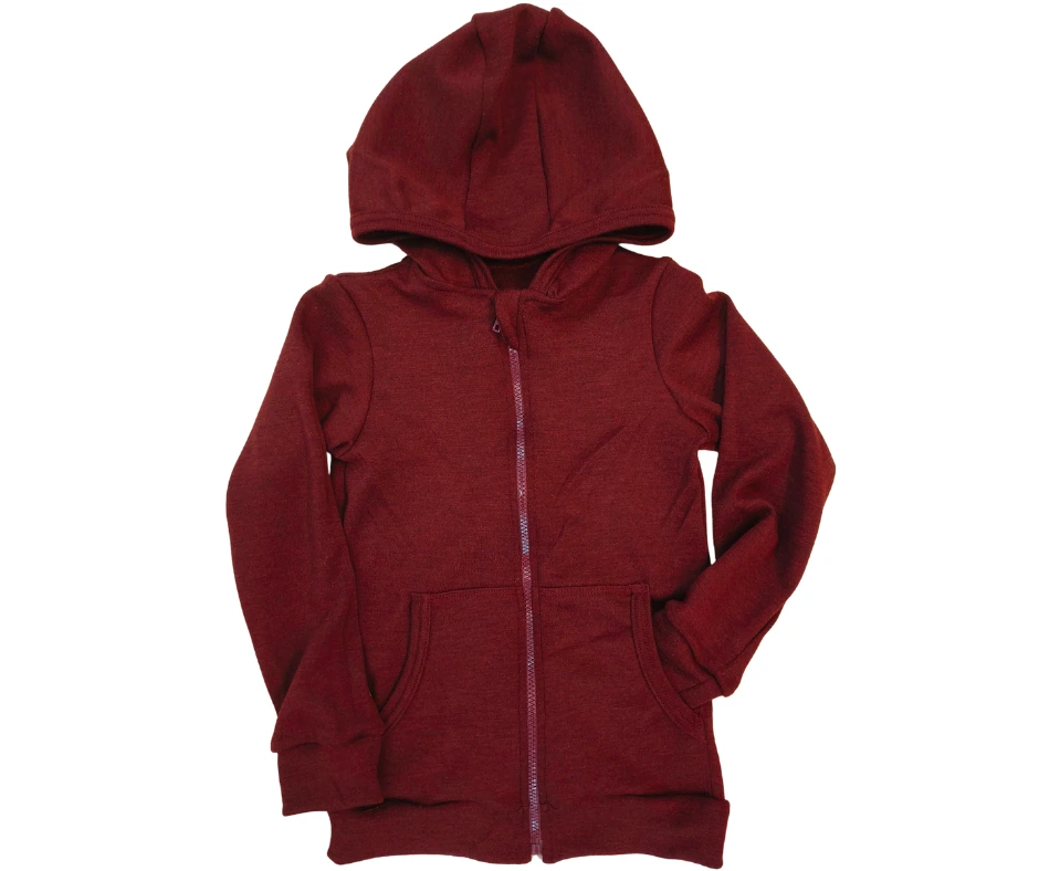 hanorac merino 250 bordo Bordo