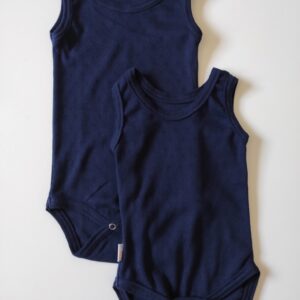 Body maiou copii din bumbac organic pointelle