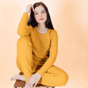 Bluză din bumbac organic pentru femei cu detalii pointelle