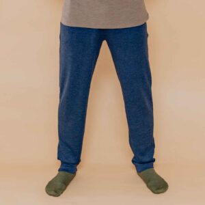 Pantaloni joggeri din lână merinos pentru bărbați - cu tiv