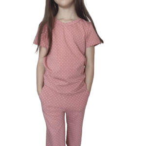 Pantaloni trei sferturi din bumbac organic pentru copii