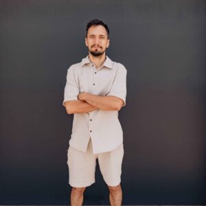 Pantaloni scurți din muselină organică pentru bărbați
