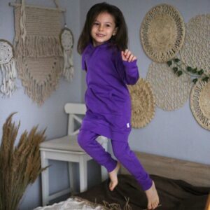 Rochie copii tip hanorac din lână merinos - 250gsm
