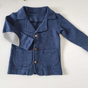 Sacou elegant pentru copii din lână merinos 250gsm