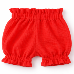 Pantaloni scurți bufanți din muselină organică pentru copii