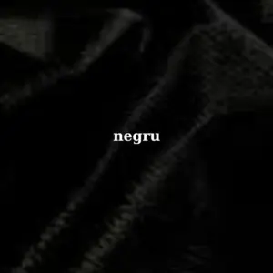 Material din lână merinos negru Melissas, textură naturală și fină