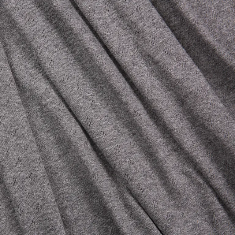 Material Albastru Denim Melanj din bumbac organic Melissas Textură albastru denim melanj din bumbac organic Melissas – material natural premium