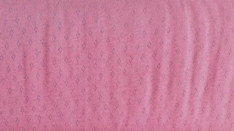 Material Roz Pudra din bumbac organic Melissas Textură Pointelle roz pudră din bumbac organic Melissas – material natural premium