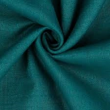Material din in țesut verde turcoaz 230g pentru haine naturale Melissas