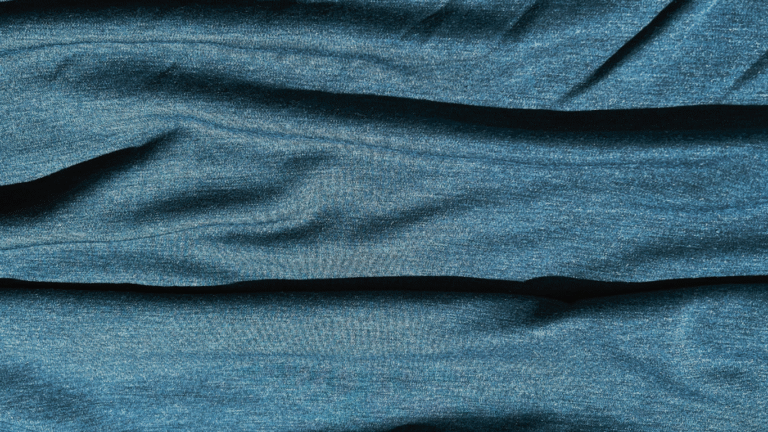 Material lână merinos Albastru Denim Melissas Material din lână merinos albastru denim Melissas cu textură naturală
