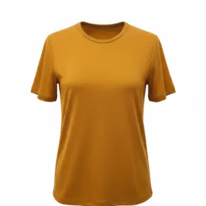 Tricou damă din lână merinos 250gsm culoare muștar Melissas