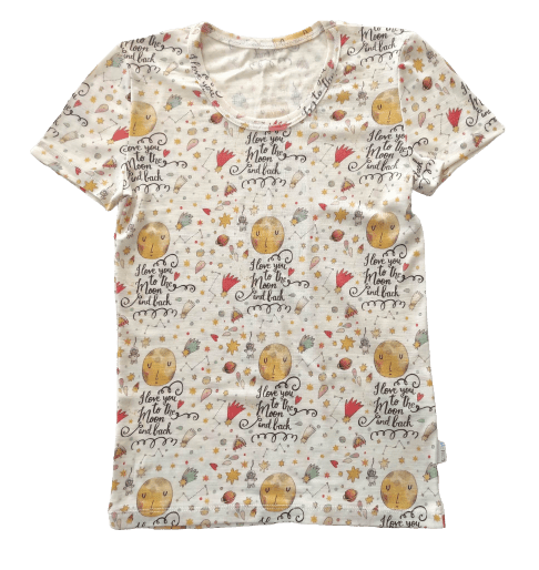 Tricou feminin din mătase și merinos Melissas 180gsm – lejer și confortabil Tricou damă din mătase 70% și lână merinos 30% Melissas 180gsm cu imprimeu, material natural premium