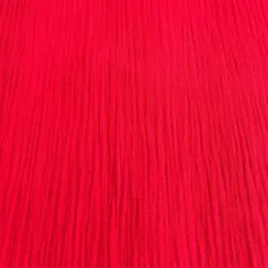 Material muselină organică roșie Melissas – textură naturală și respirabilă